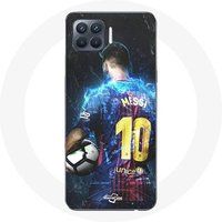 Maniacase Oppo A93 5G Hoesje Lionel Messi FCB Barcelona Voetbalclub