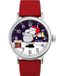 Timex x Peanuts Standard Snoopy Santa TW2W44400 Montre - Cuir - Rouge - Ø 40 mm