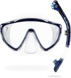 CRESSI Tino & Scilla - combo set masker Tino en snorkel Scilla, duiken en snorkelen, eenheidsmaat, volwassenen