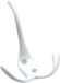 Merkloos Merriway Triple Hoed en Kapstok - Wit