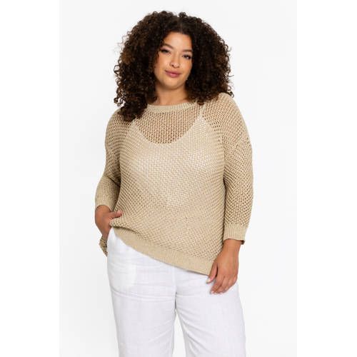 YOEK top goud met lurex