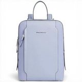 Piquadro Damesrugzak voor laptop 14 inch dames leer en stof, Cyclaam, Casual