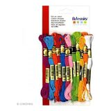 Artemio Set van 12 echevettes 8 Meter, Katoen, veelkleurig, 11,5 x 1 x 23 cm