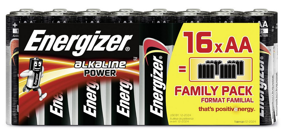 Energizer 627523 - Huishoudelijke batterijen - 16 stuks - Alkaline