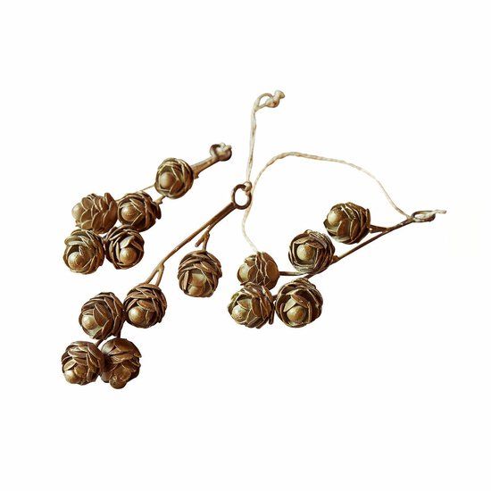 LOBERON Hanger set van 3 Lazimra antiek goud/groen