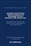 Lymphatic And Immune System Anatomy and Physiology Practice Questions with Answer Key