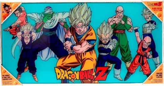 Merkloos Dragon Ball Z: Heroes Glass Poster 60 x 30 cm