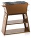 BBQ-Toro barbecue à charbon de bois avec grille et plaque de cuisson en fonte, barbecue et brasero 2-en-1, aspect rouille, 77 x 44 x 84 cm
