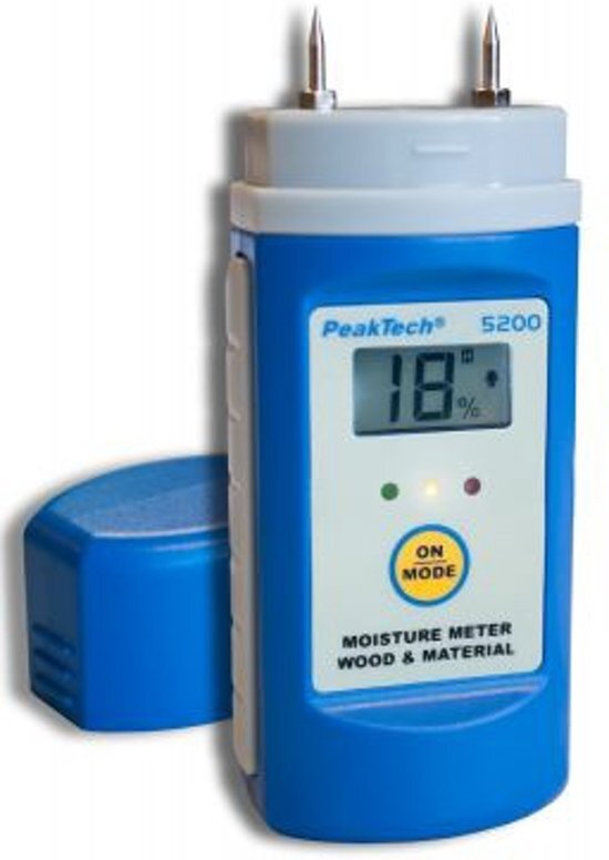 Peaktech P5200: Vochtigheidsmeter voor hout en bouwmaterialen Eenvoudig in gebruik