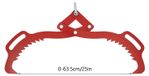 StarTech Stamklem - Forstgreep met handvat - 63,5 cm - Robuuste constructie - Gelegeerd staal - Max. 1000 kg - Rood