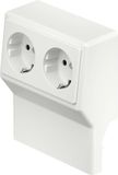 OBO Bettermann SL 2GT2050 rws Inzetstuk voor stopcontact Zuiver wit
