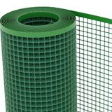 tenax Quadra 20 groen 1,00 x 50 m, beschermnet van kunststof voor poorten, hekken, balkon