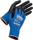 Uvex Mondaghandschoen athletic lite dry 60033 (10 paar) - Blauw - Maat 11 - Katoen
