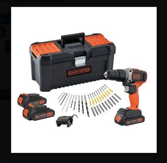 BLACK+DECKER BCD003C3TA-QW Accu Schroefklopboormachine