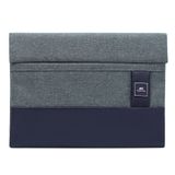 Rivacase 8803 33,8 cm (13.3") Pochette Bleu, Gris