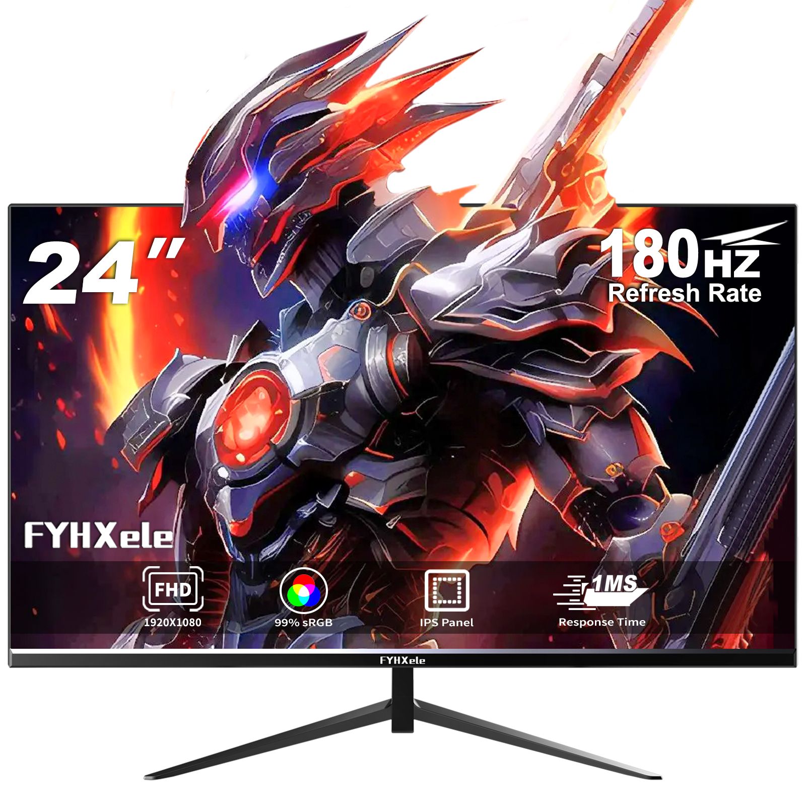 FYHXele 24 inch 180Hz Gaming Monitor - 1ms - FHD