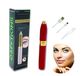 G-MOtions Elektrische wenkbrauwsnijder, geurloos, voor vrouwen/mannen, scheerapparaat voor gezichtsdons/wenkbrauwen/lippenhaar/arm met geïntegreerde leds, handleiding in het Frans of USB-oplader Rood