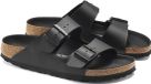 Birkenstock Arizona Slippers Senior Zwart Leer Unisex Maat 44