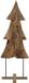 vidaXL Kerstboom met standaard Bruin 90 cm Massief teakhout