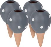 Merkloos Relaxdays Waterdruppelaar - Set van 4 - 100 ml - Grijs