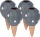 Merkloos Relaxdays Waterdruppelaar - Set van 4 - 100 ml - Grijs