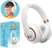 DEPLAY Casque enfant - Circum-aural - Sans fil - Bluetooth - Limiteur de volume - Blanc