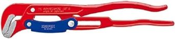 KNIPEX Pijptang S-vormig met snelle instelling rood poedergecoat, 83 60 015 | 420 mm