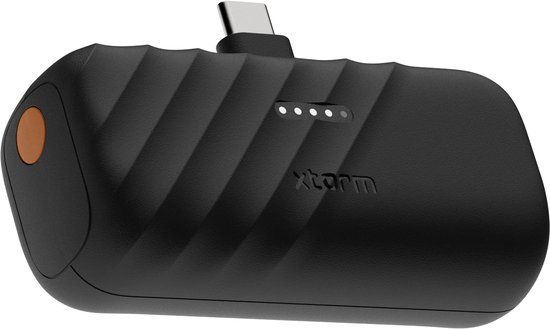 Xtorm Go2 Powerbank – 5.000 mAh – USB-C Aansluiting – Krachtige Duurzame Powerbank – Geschikt voor Telefoon/Smartphone/Tablet – Charcoal Black
