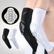 Infinite Loom Studio B.V. 2 pièces coudières avec manches de compression rembourrées en forme de bouclier pour la protection - Convient pour le basket-ball et le volley-ball - noir-L
