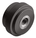 RS PRO Verbindingscomponent, wielen, bordaccessoires voor 6 mm geschikt voor 30 mm, verpakking van 2 stuks