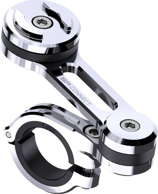 SP Connect Moto Mount Pro - Chrome - Phone Holder for Motorcycle/Bike - Universal