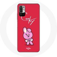 Maniacase Etui voor Xiaomi Poco M3 Pro BTS Bangtan Boys BT21 Cooky Rode Achtergrond