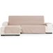 ECOMMERC3 Chaiselong bankovertrek, extra links, universeel en veelzijdig – bankovertrek chaise longue, beige, eenvoudig te monteren bescherming voor rugleuning, zitting en armleuningen