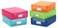 Whitmor Plastic Document Dozen - Diverse Kleuren (Set van 5)