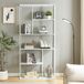 en.casa Boekenkast Vehmaa schap staal 188x90x30 cm wit