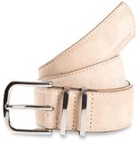 Tom Tailor - TTMILLIE leren riem met afgeronde gesp - Maat 95 - sand