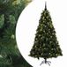 vidaXL Kunstkerstboom met kerstbal 180 cm 300 LED's Warmwit