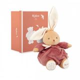 Kaloo Patapouf - Peluche - Lapin - Bordeaux - 17 cm.