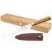 Katana Saya Olive Wood 20 cm broodmes, Japans 67-laags VG-10 Damascus roestvrij staal, handvat van natuurlijk olijfhout, keukenmes