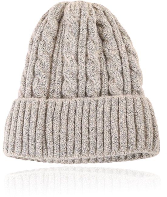 LGT JWLS Dames Beanie Zandkleur Katoen One Size