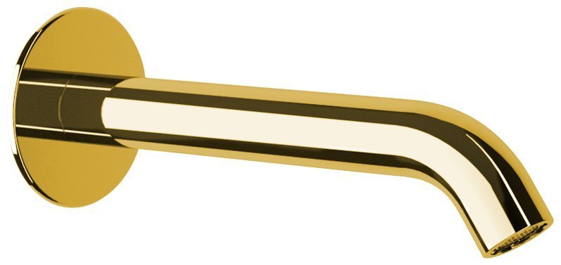 Sapho wandmontage uitloop kraan 17cm goud