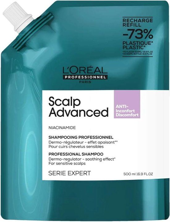 L'Oréal Professionnel Scalp Advanced Shampoo Anti-Discomfort Refill 500ml