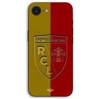 Maniacase iPhone 17-hoesje RCL LENS-logo met gele en rode achtergrond