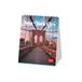 Legami - Tafelkalender 2027, New York, bureaukalender, 12 maanden en jaarplanner, in 6 talen, sterrenbeelden, internationale feestdagen, 12 x 14,5 cm