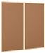 vidaXL - Mededelingenbord - 80 x 80 x 1.4 cm - Massief grenenhout - Bruin