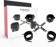 DARKNESS BONDAGE Hogtie Set Black Kunstleer 6-delig