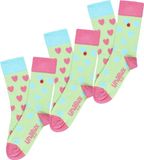 Unabux Freizeitsocken GRUMBLE IN THE JUNGLE Dierenprint 37-40 Lichtgroen