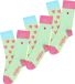 Unabux Freizeitsocken GRUMBLE IN THE JUNGLE Dierenprint 37-40 Lichtgroen