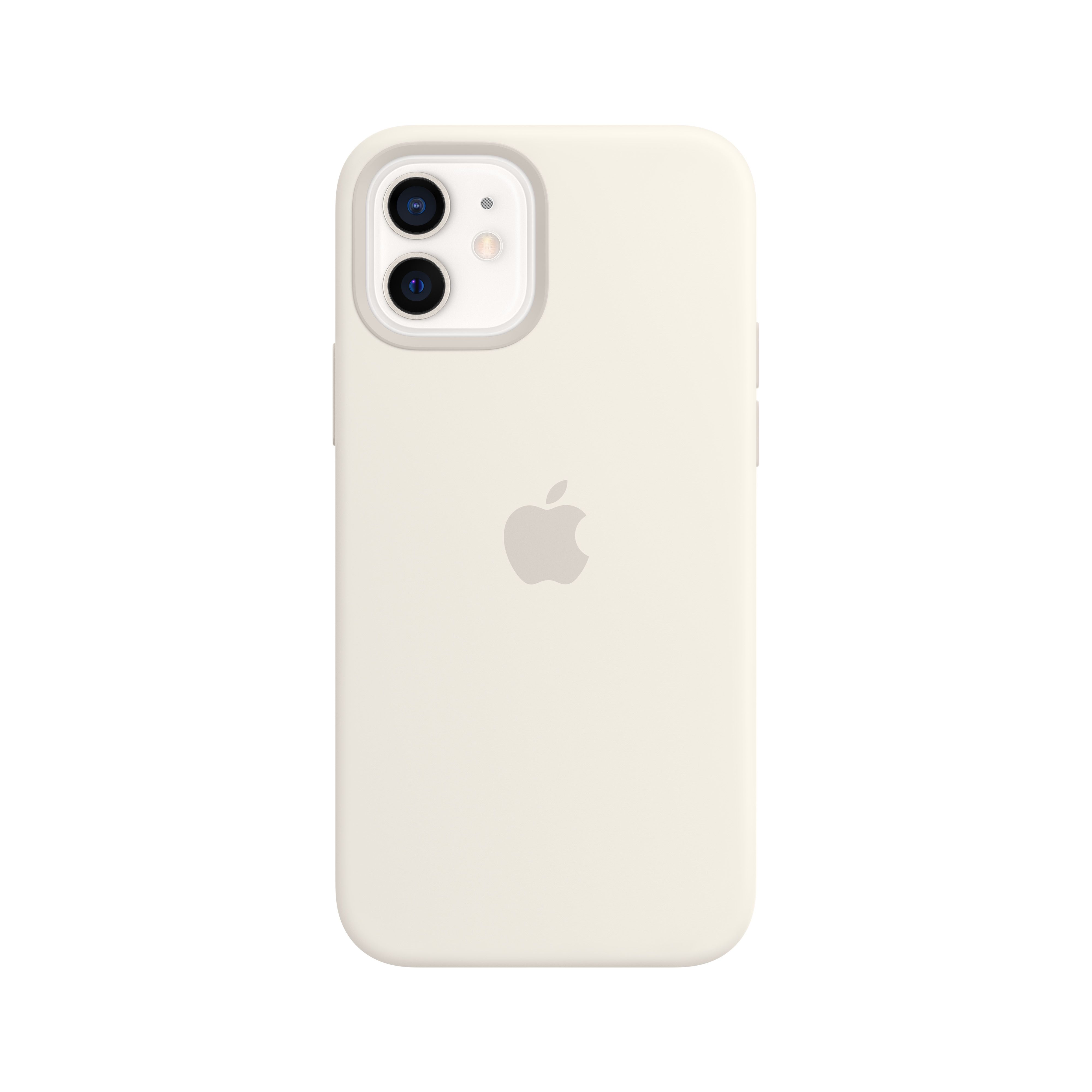 Apple iPhone 12 / 12 Pro Silicone Case with MagSafe - White