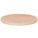 vidaXL Tafelblad rond Ø30x2,5 cm onbehandeld massief eikenhout